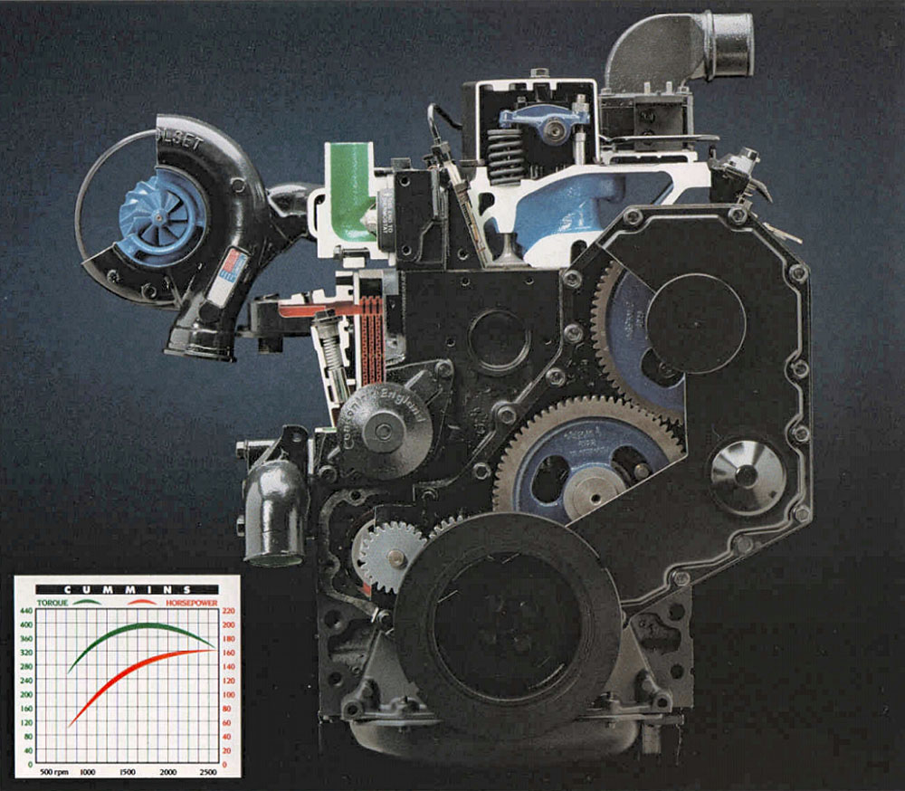 5.9L Cummins Cutaway Diesel Engine Turbocharger