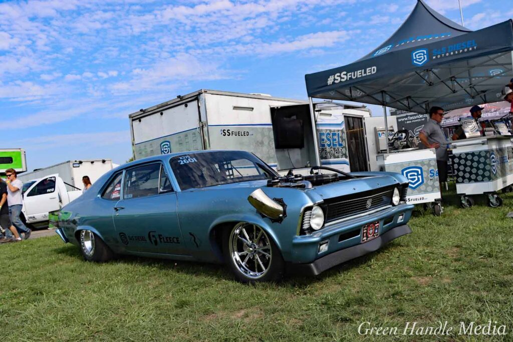 1969 Chevrolet Nova Cummins Radial Tire Drag Race