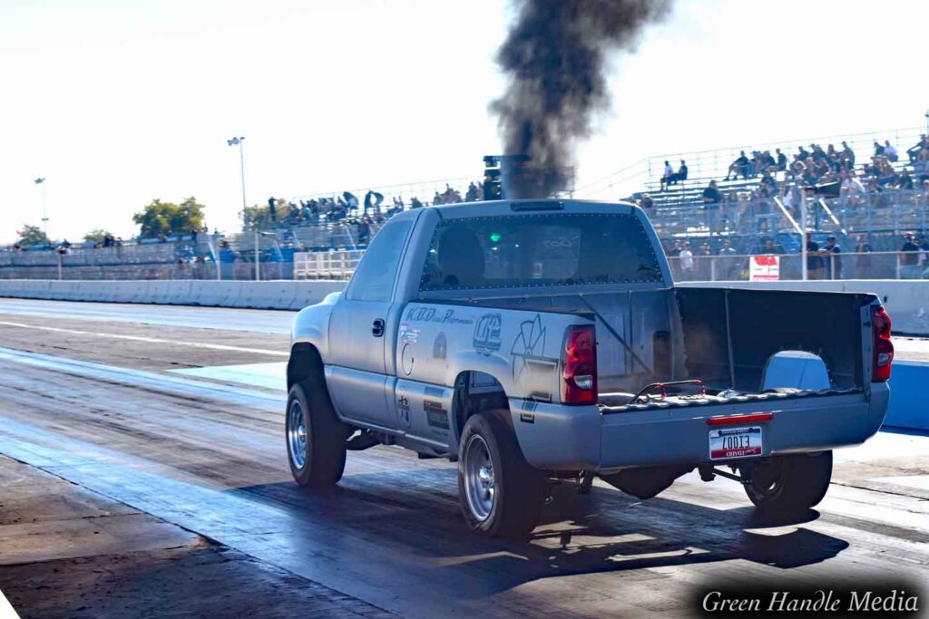 Ty Owens may have set a lofty goal for himself, but if anyone can pull it off it is definitely the manual transmission quarter-mile record-holder. After laying claim to the fastest bolt-action pass through the 1320 in 2023 (a 10.48 at 128 mph), Owens has his sights set on pushing his classic body Silverado into 5-second territory in the eighth this season. So what’s the difference in going 5.90s vs. the truck’s current 6.60s? About 250 horsepower. Nothing a little giggle gas can’t help achieve. If Owens does pull off the feat, and given the current lack of standard shift transmissions left out there in the wild, he might just bury the manual diesel record forever.