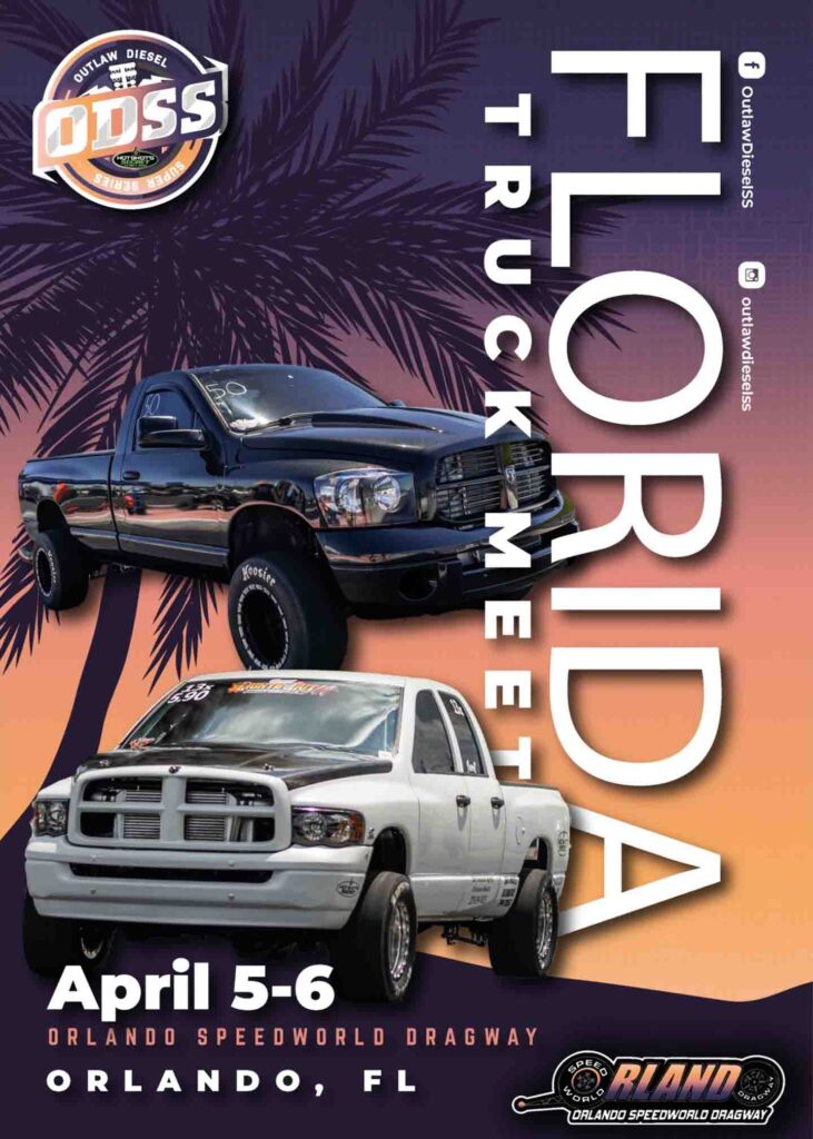 Outlaw Diesel Super Series Florida Truck Meet Drag Race