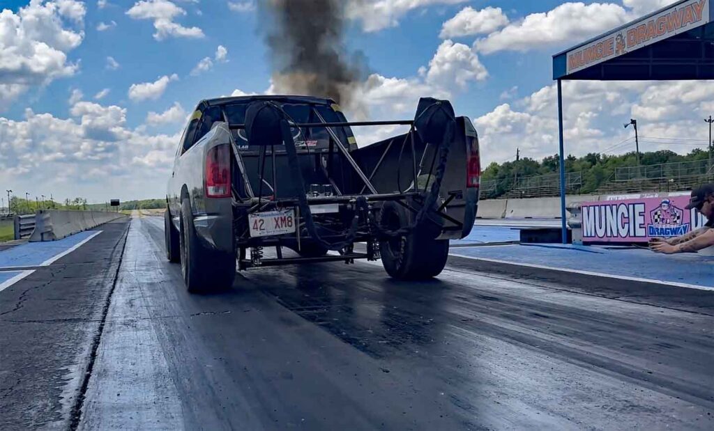 WP Developments Dodge Ram Cummins Diesel Drag Race 68RFE Record