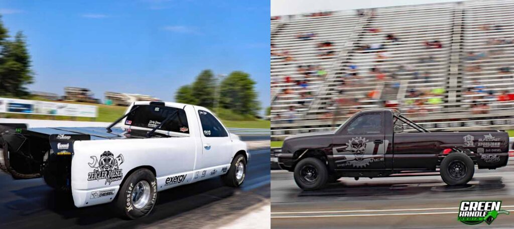 Cummins Diesel Pro Street Vs Duramax Chevy Silverado Drag Race