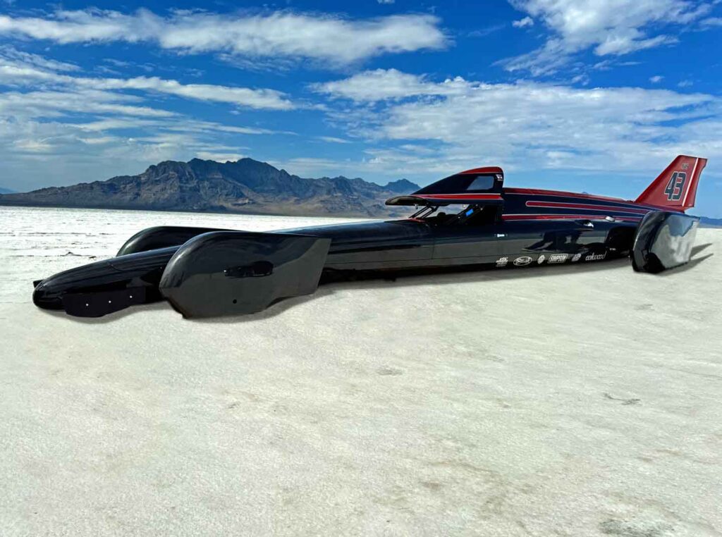 Duramax Twin Turbo Diesel Land Speed Record Lakester Streamliner Bonneville