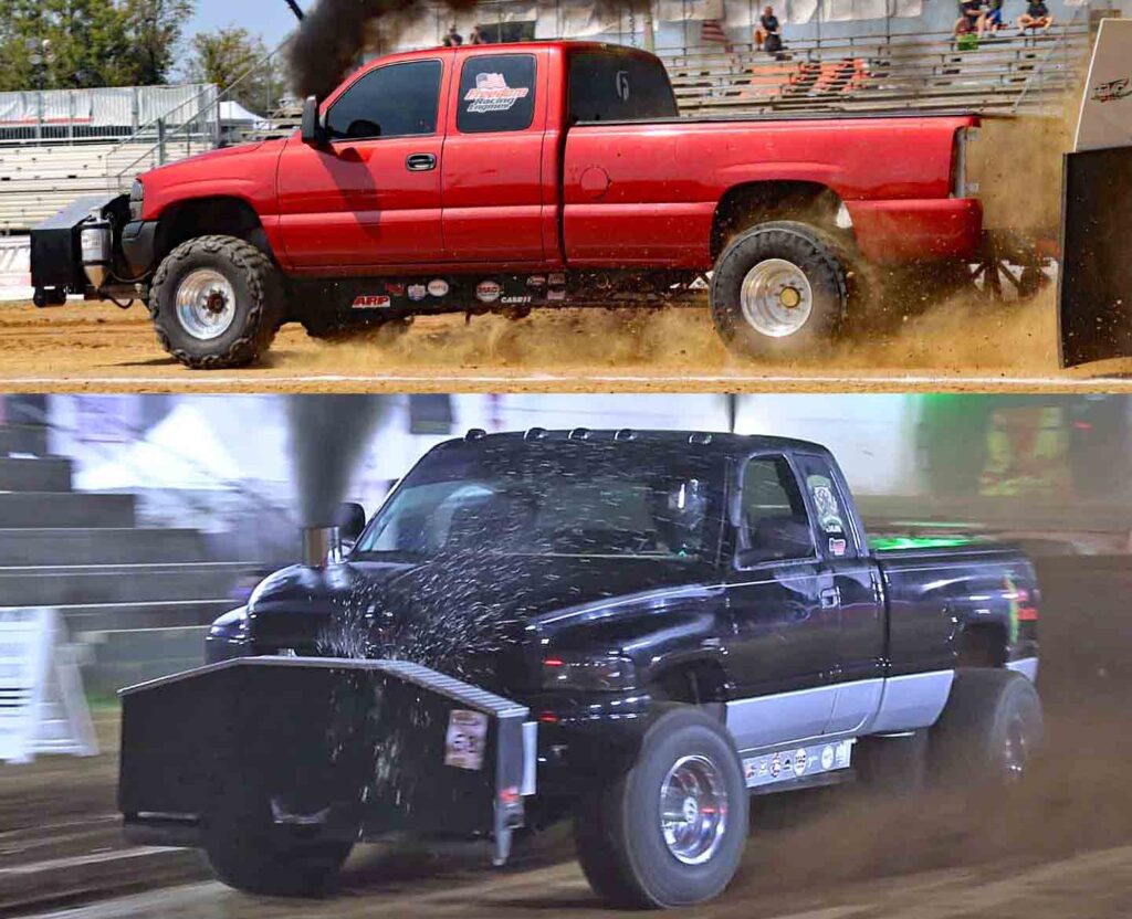 GMC vs Dodge Cummins Diesel Truck Pulling Call Out