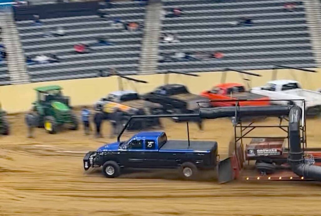 Second Gen Cummins Diesel Truck Pulling Sled Dodge Ram