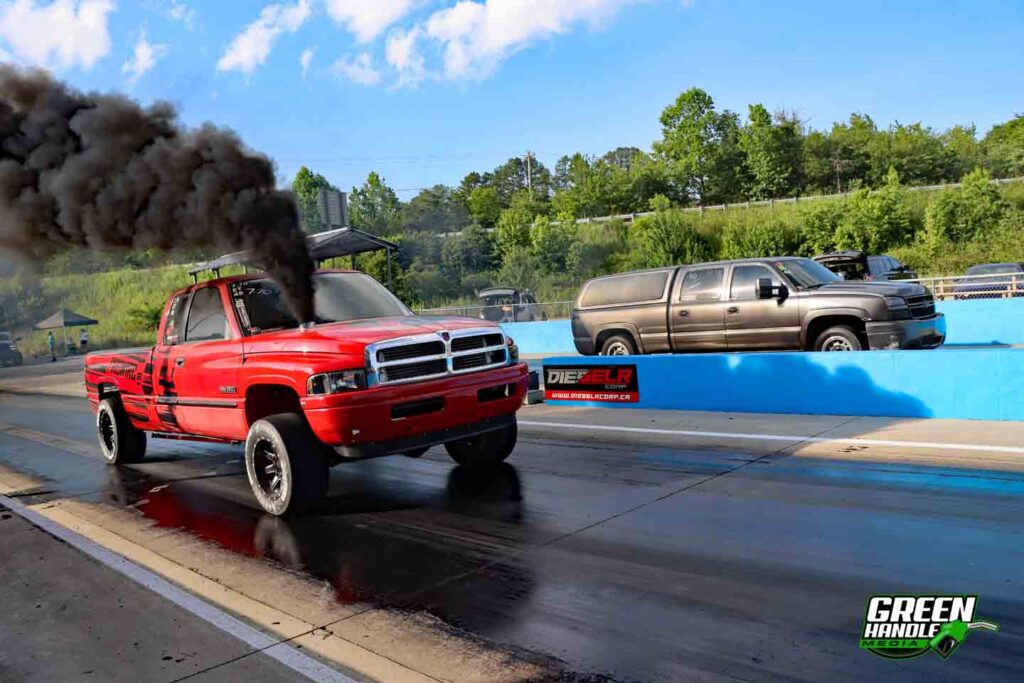 24 Valve Cummins Diesel Drag Race Dodge Ram 2500 Compound Turbo