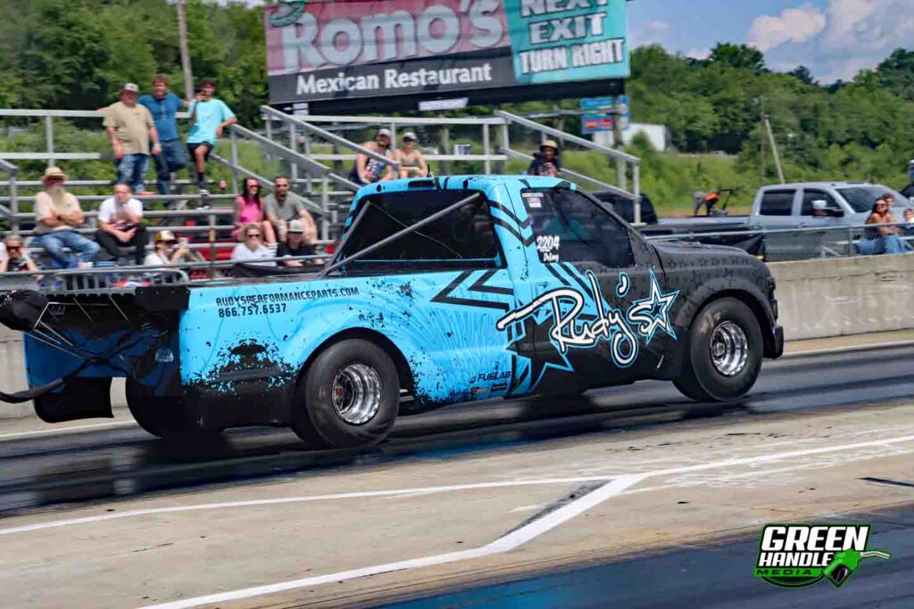 Rudys Performance Parts 6.4L Powerstroke Diesel Truck 4x4 Ford Super Duty Drag Race