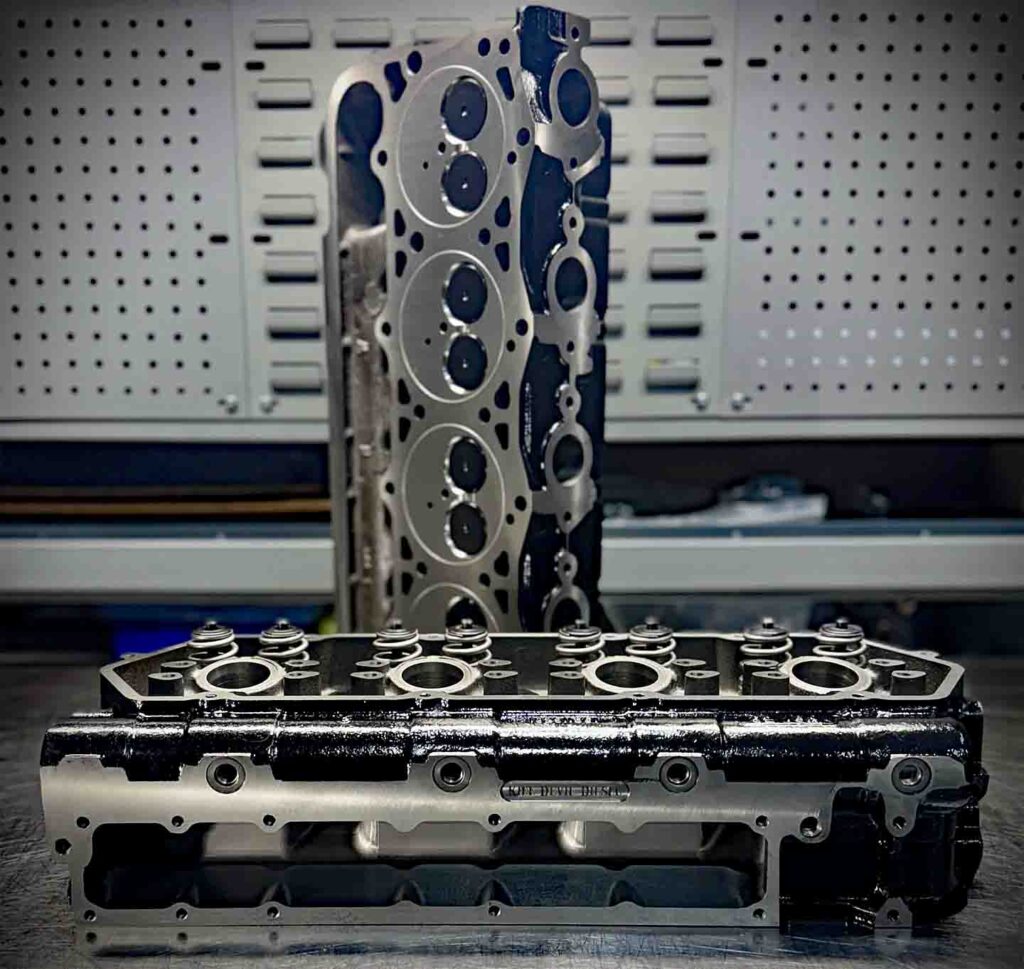 7.3 Powerstroke Diesel Ported Cylinder Heads Competition Engine Parts Kill Devil Diesel