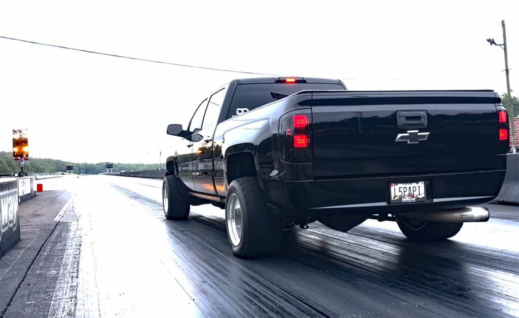 Chevrolet Silverado Diesel Truck Duramax L5P 4x4 Drag Race Stock Turbo