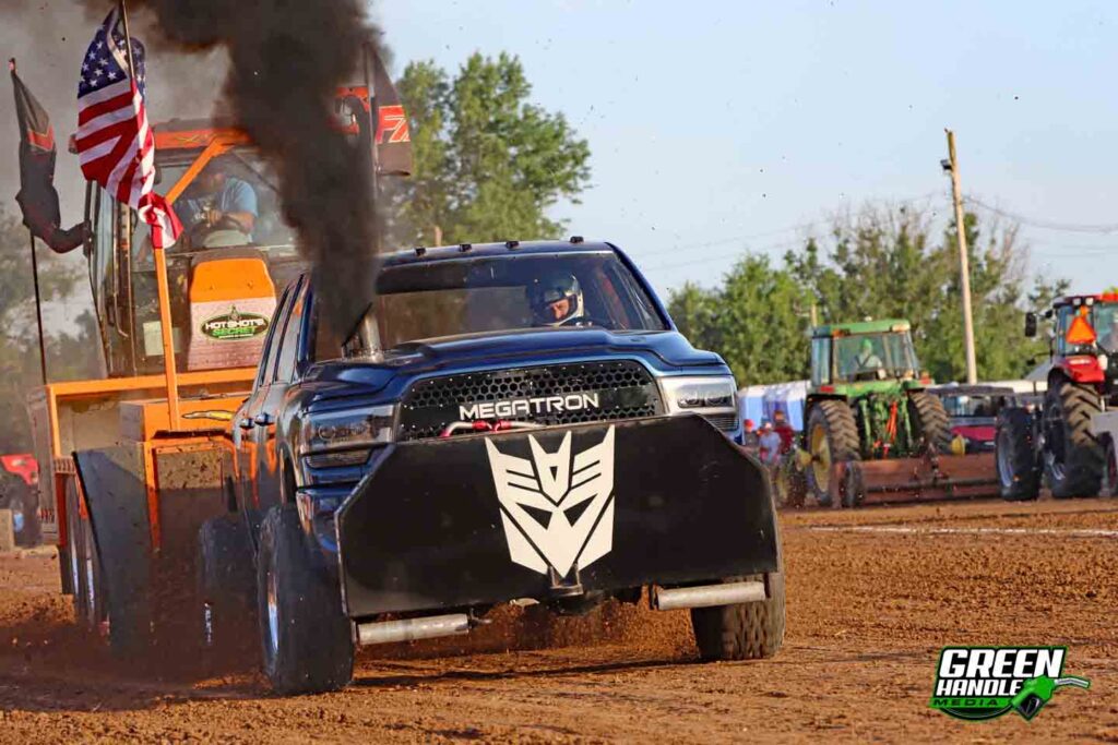 Megatron Pulling Truck Cummins Diesel 4x4 Mega Cab Ram Mud Terrain Tires