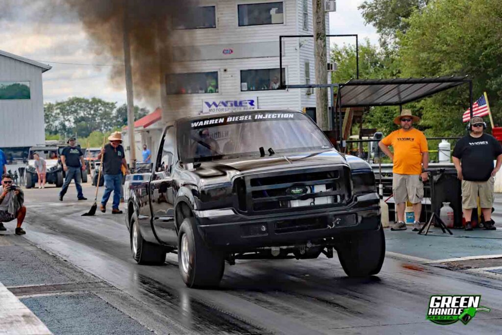 6.0L Powerstroke Diesel 4x4 Ford Super Duty F-250 Drag Race Compound Turbo