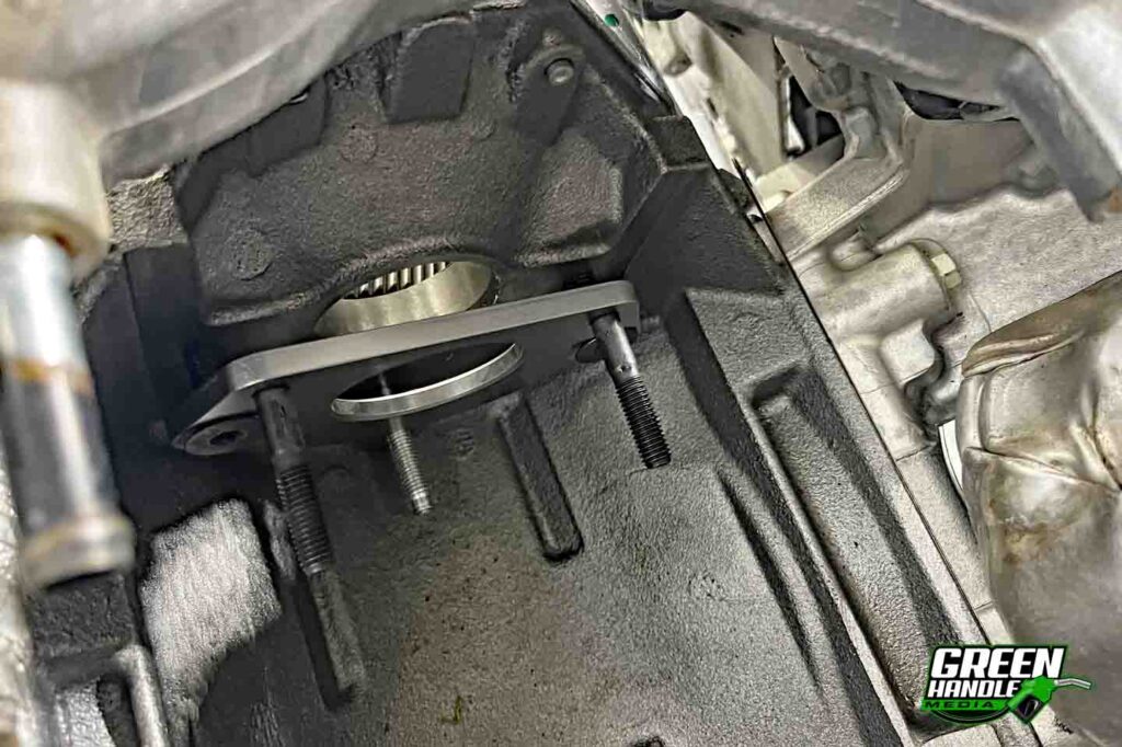 Billet DCR Pump Adapter Plate 6.7L Powerstroke Diesel Engine Block