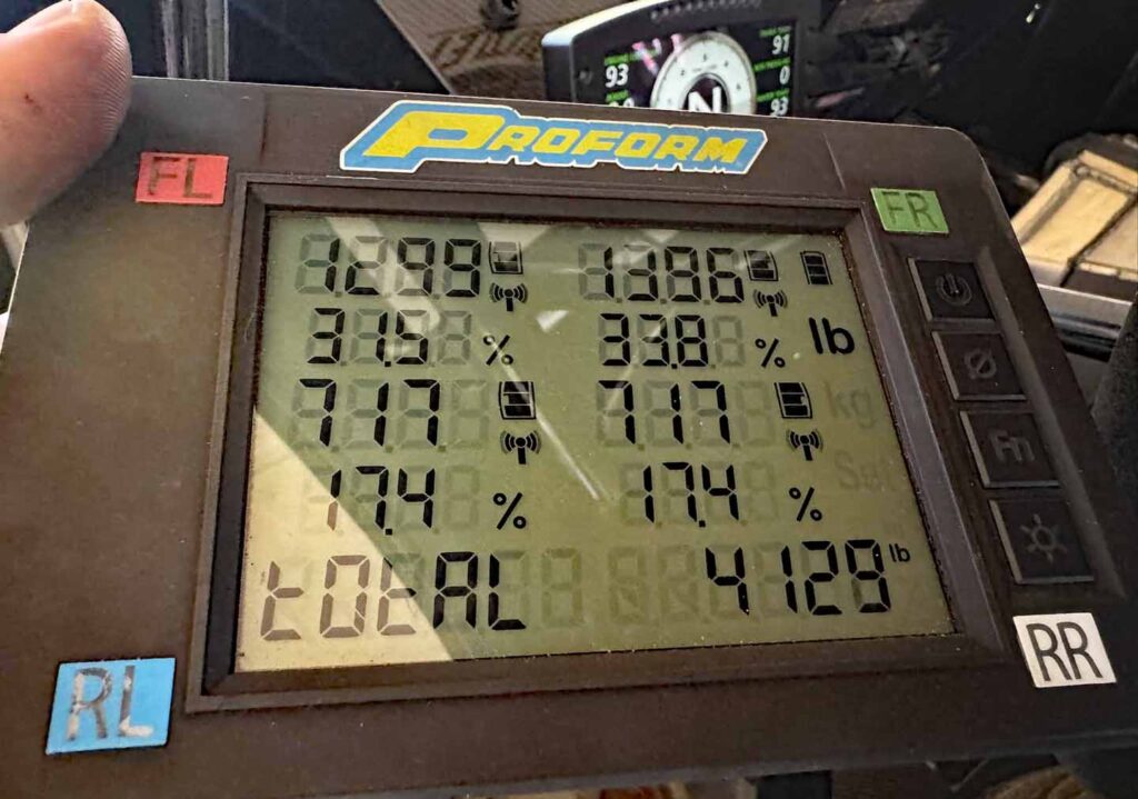 Digital Weight Scale Monitor Crazyhorse No Prep Drag Race Ford Cummins Swap