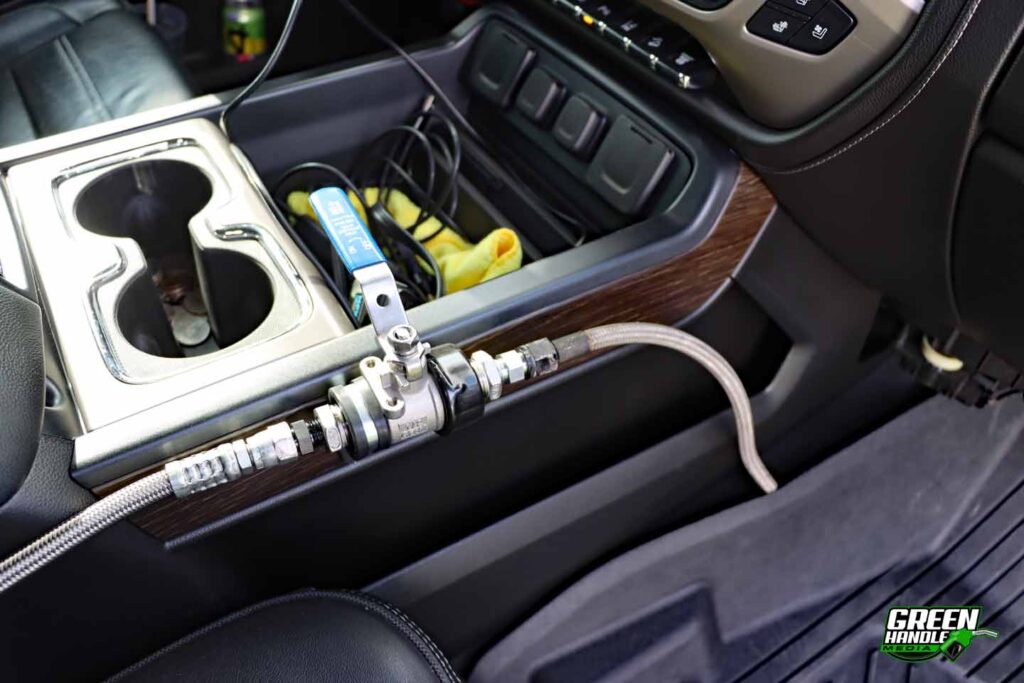 Nitrous Oxide Ghetto Fog System N2O L5P Duramax Diesel Dyno GMC Sierra Interior