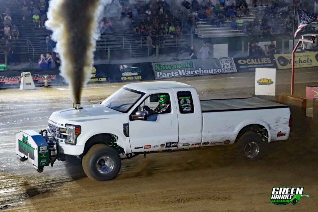 Super Stock Ford Super Duty Cummins Swap Triple Turbo Diesel 4x4 Truck Pull