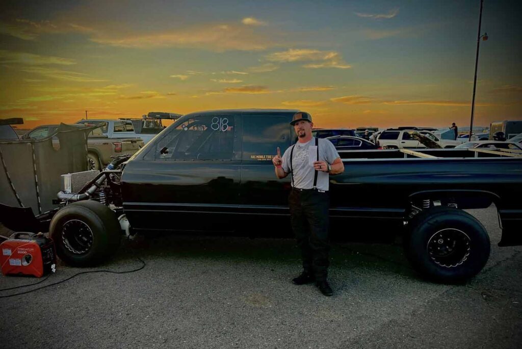 Dodge Ram 2500 24-Valve Cummins 5.9L VP44 Diesel Drag Race Record Fastest Secon-Gen