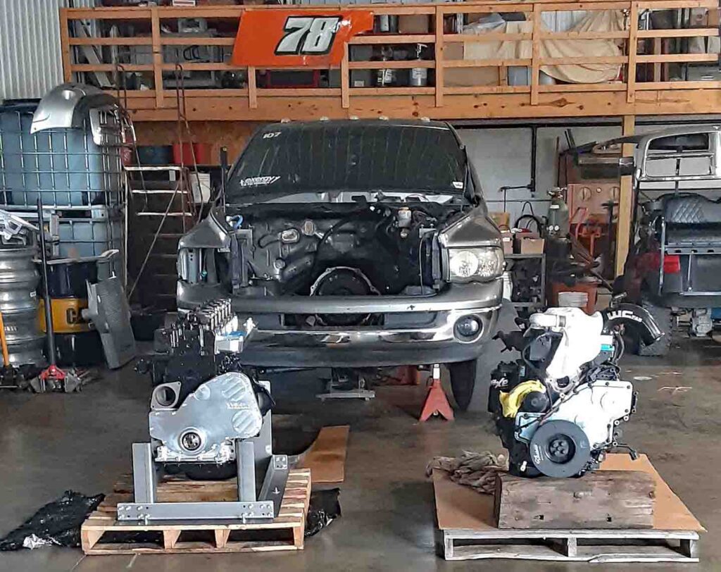 Dodge Ram Cummins Diesel Engine Swap Quad Cab Third Gen Drag Race Truck