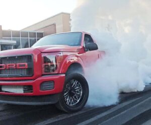 Ford Super Duty 6.7L Powerstroke Diesel Triple Turbo Truck Burnout