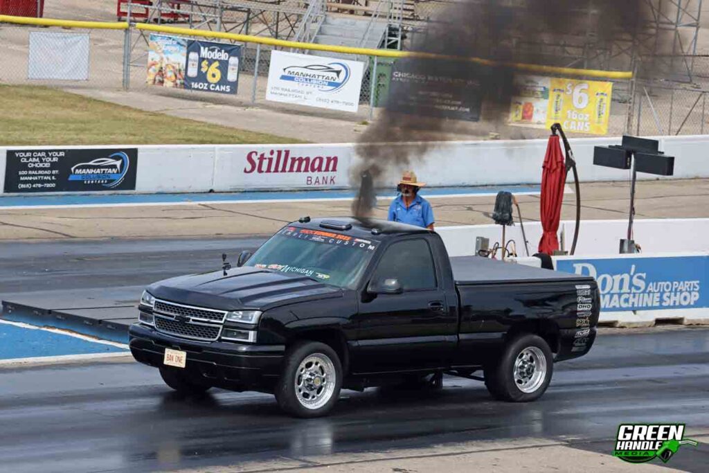 WC Fab Compound Turbo Duramax Short Bed Diesel Truck Drag Racing