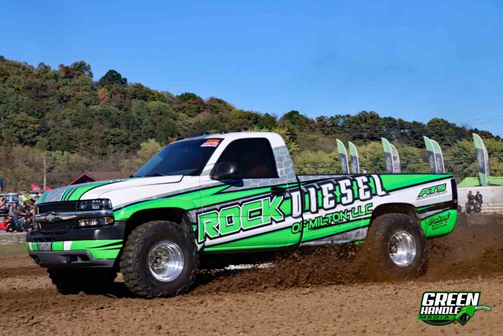 Rock Diesel Chevy 2500 Duramax Diesel Dirt Drag Racing 4x4 Truck