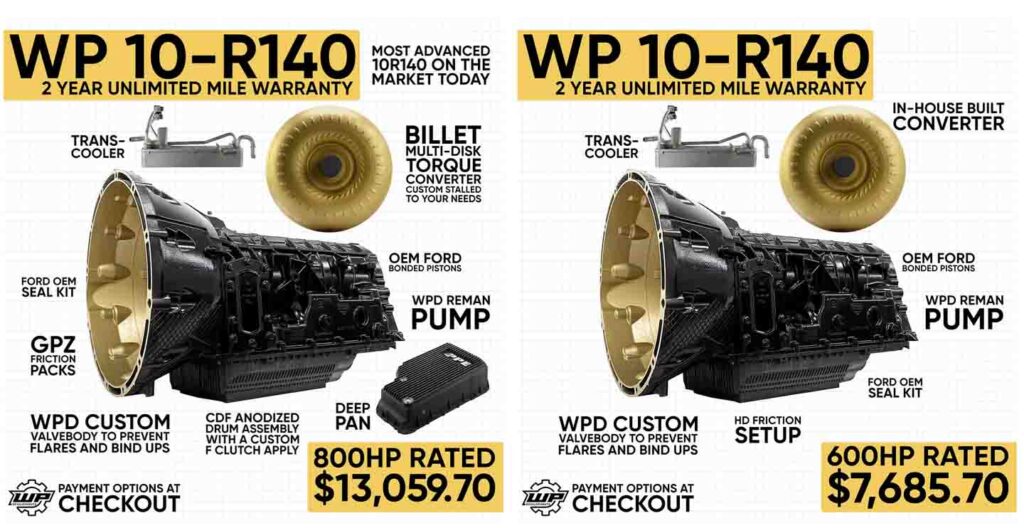 Ford 10R140 TorqShift Automatic Diesel Transmission WP Developments