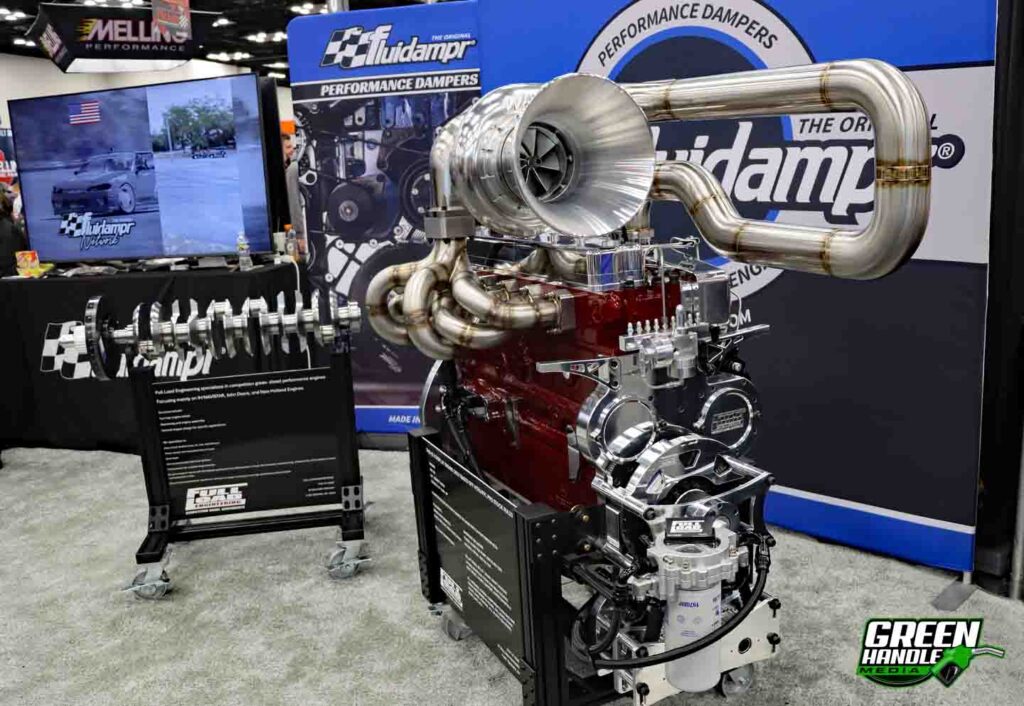 International Diesel Tractor Pulling Engine IH P-pump Wimer Single Turbo