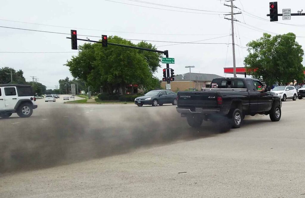 Second Gen Cummins Diesel Dodge Ram 5.9L Rolling Coal Black Smoke Exhaust