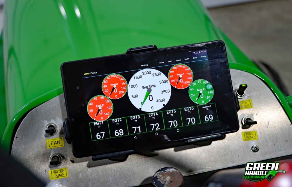 Corsa Data Logger Acquisition System High Performance John Deere Pulling Tractor