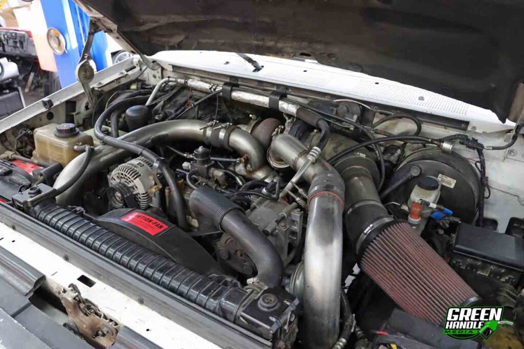 Ford F350 7.3L Powerstroke Diesel Engine T4 Turbo System Intercooler Air Intake