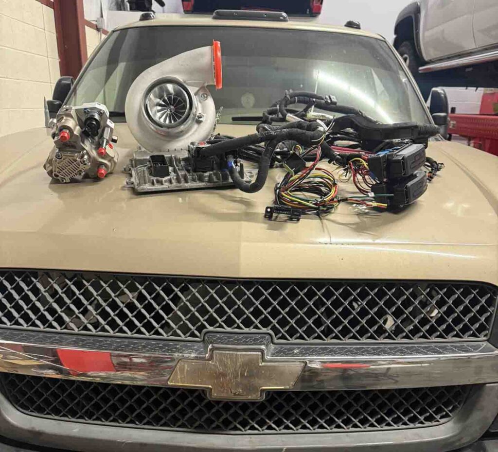 L5P Duramax Swap 2004 Chevy 2500 Silverado 4x4 Diesel Drag Truck