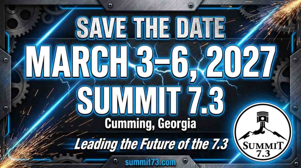 2027 Event Flyer Summit 7.3 Powerstroke Diesel Trade Show