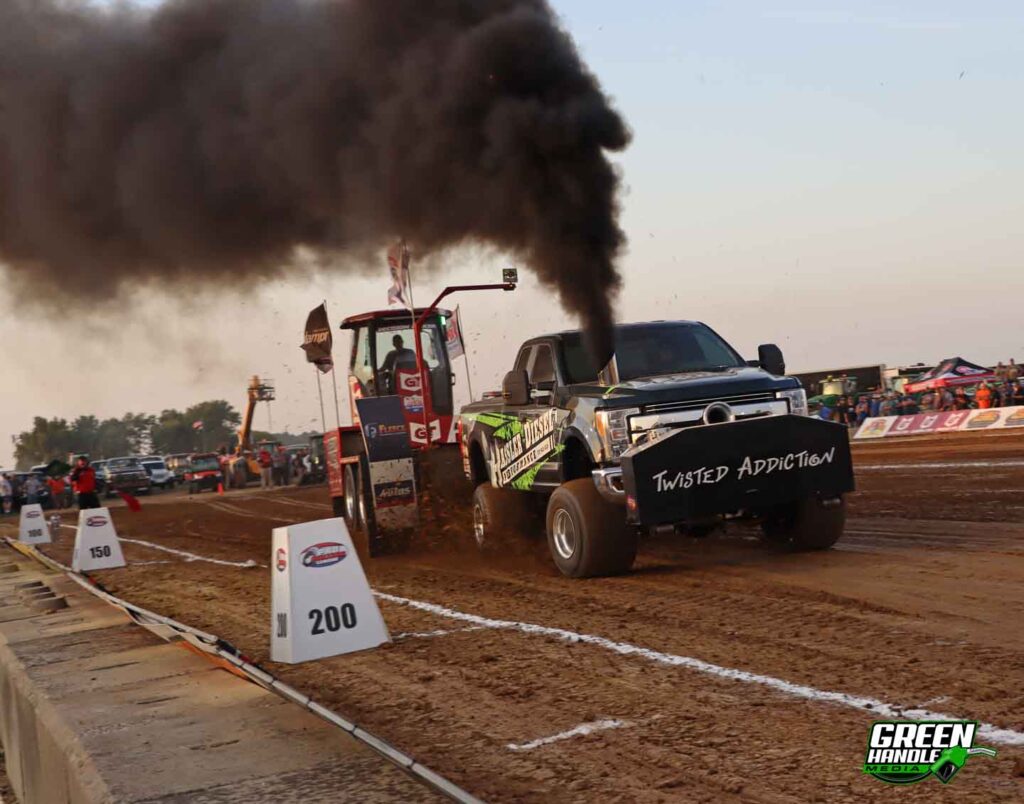 P-pump 7.3L Powerstroke Diesel Truck Pulling 4x4 Ford F350 Super Duty Sled