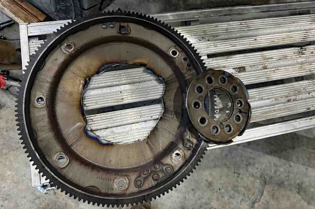 Ford 6.4L Powerstroke OEM Flexplate Failure Picture Courtesy Of Lees Diesel Repair