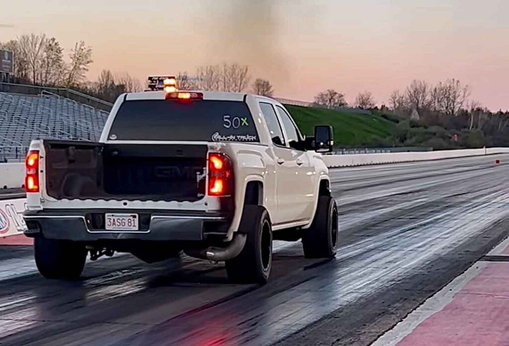 GMC Sierra 2500 HD Crew Cab 4x4 Diesel Truck Fastest L5P Duramax Drag Race Record