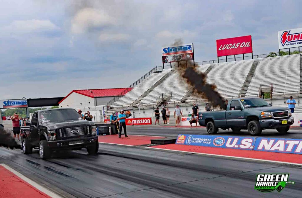 4x4 Diesel Truck Drag Racing ODSS Short Bed Ford F250 Super Duty 6.4 Powerstroke