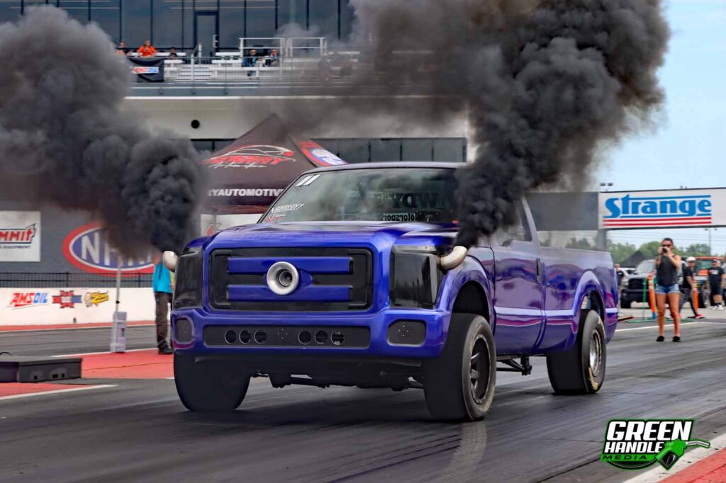 Ford 6.7L Powerstroke Diesel Super Duty 4x4 Drag Race Truck Brad Helton
