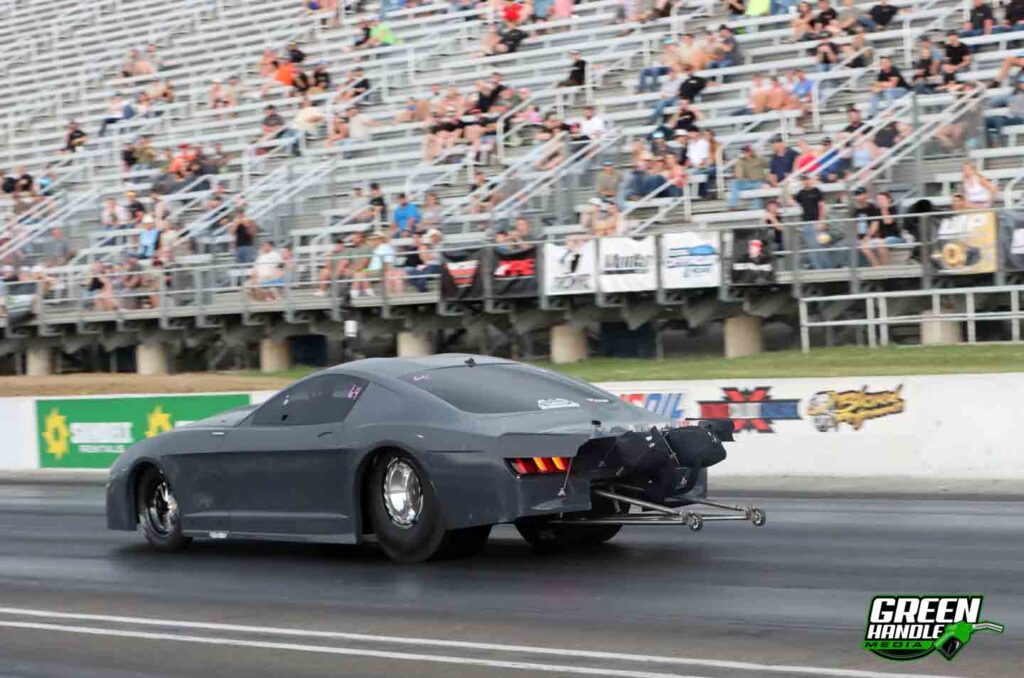 Mustang Pro Mod 6.4L Powerstroke Swap Rudys Performance Parts Diesel Drag Race Car