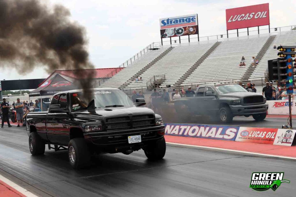 Second Gen Cummins 4x4 Dodge Ram Diesel Drag Race Lucas Oil Indianapolis