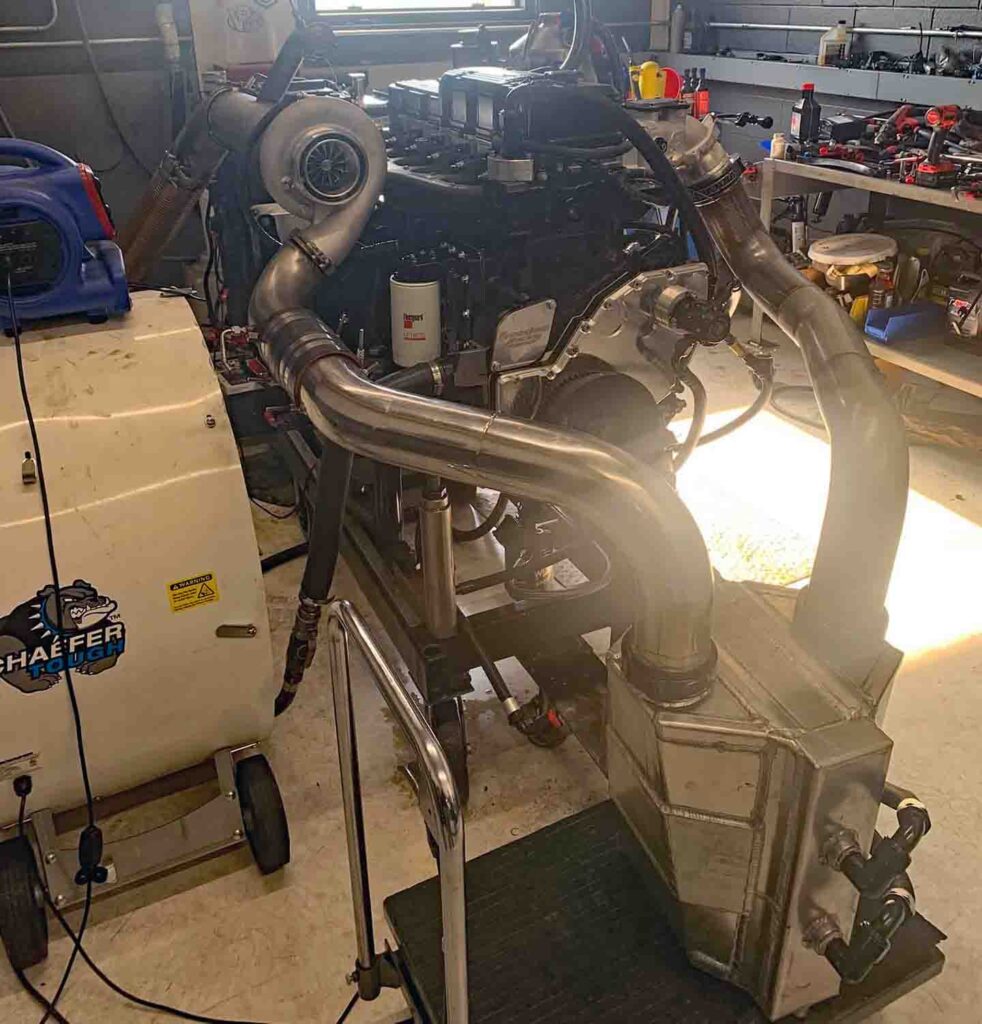 Cummins Deck Plate Diesel Engine Freedom Racing Fleece Performance VS Racing Turbo