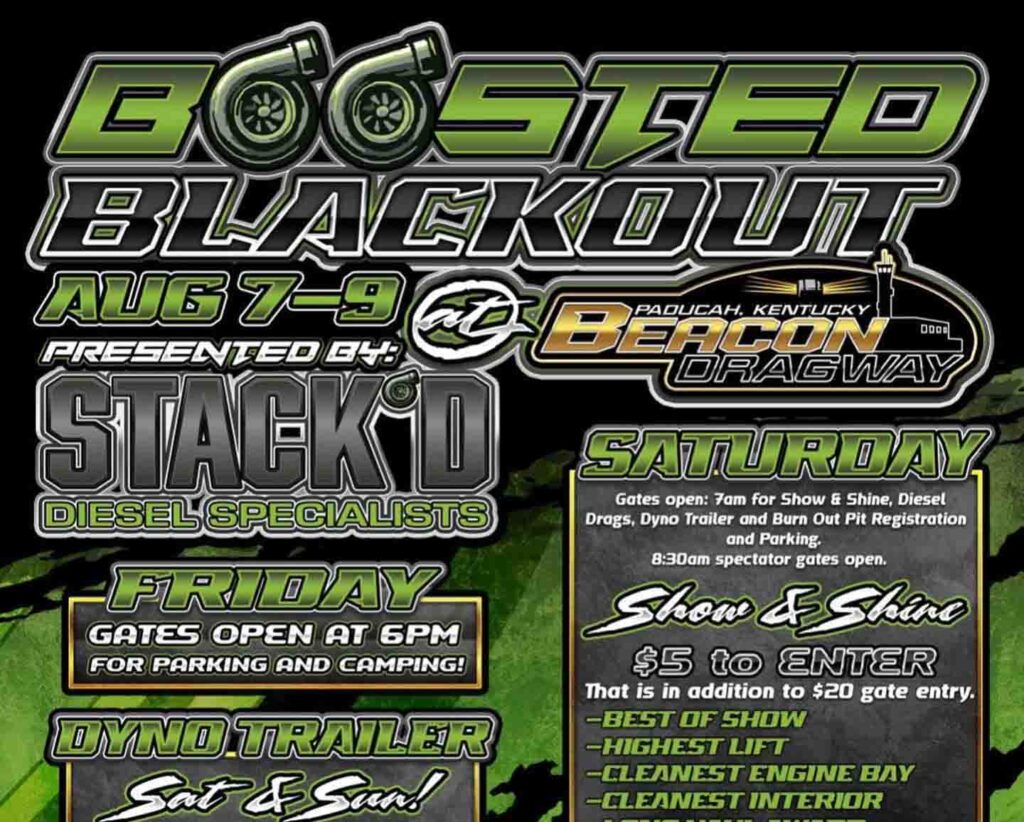 Diesel Truck Event Boosted Blackout Drag Race Dyno Day Fastest Cummins