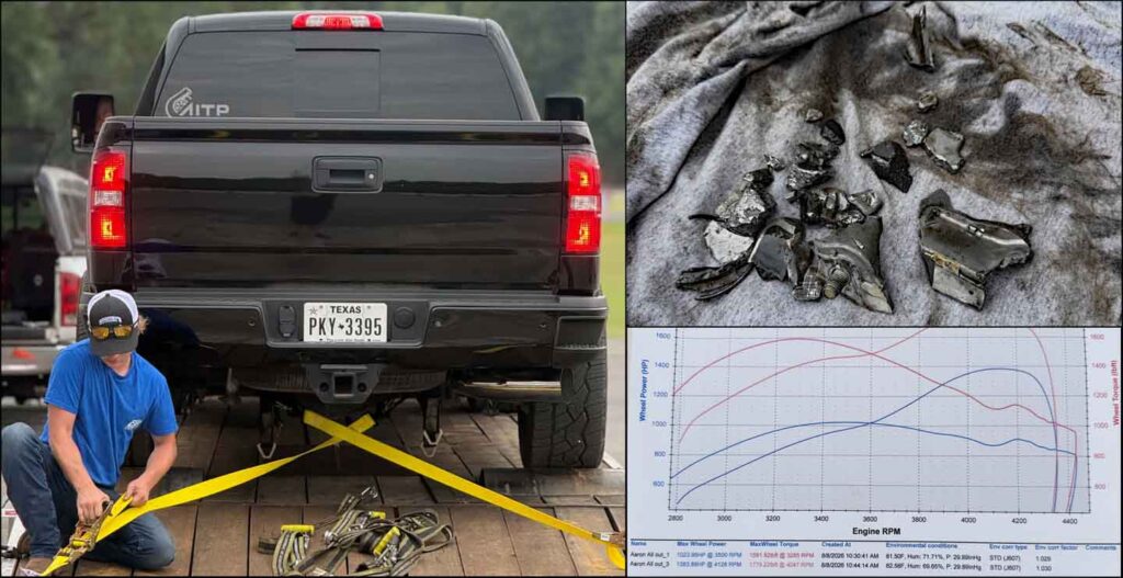 Duramax L5p Diesel Dyno Graph Engine Failure Carnage Connecting Rods