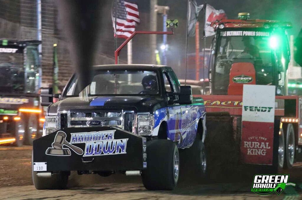 Hammer Down Super Stock Ford Truck Pulling Scheid Diesel Cummins Engine