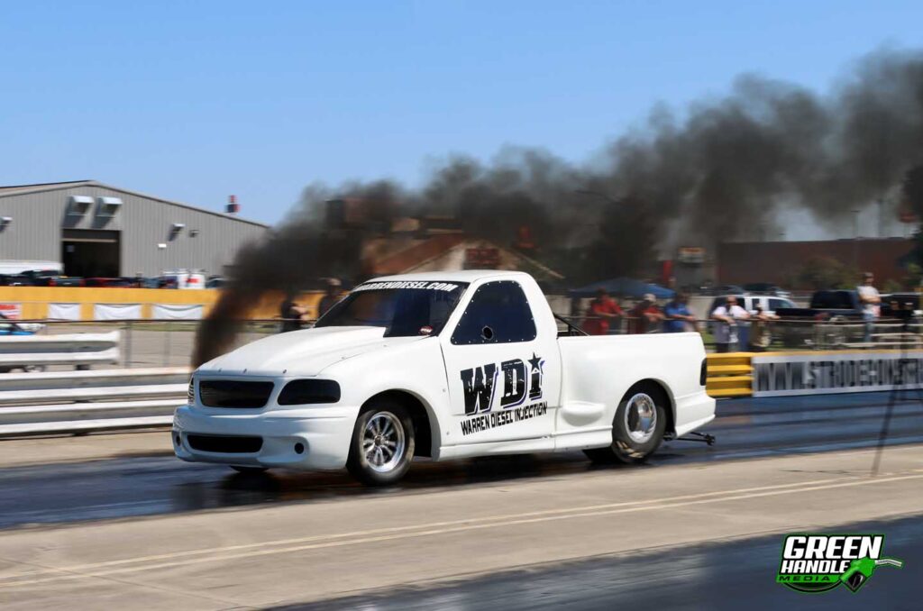 Super Diesel Ford F150 Lightning 6.0L Powerstroke Billet V8 Drag Truck