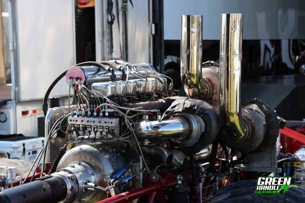 Triple Turbo Super Stock Billet Aluminum Cummins Diesel Truck Pulling Engine