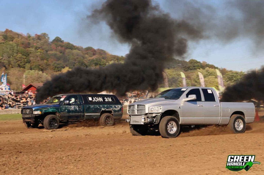 Hub City Dirt Drags Diesel Truck Challenge 4x4 Cummins Dodge Rams