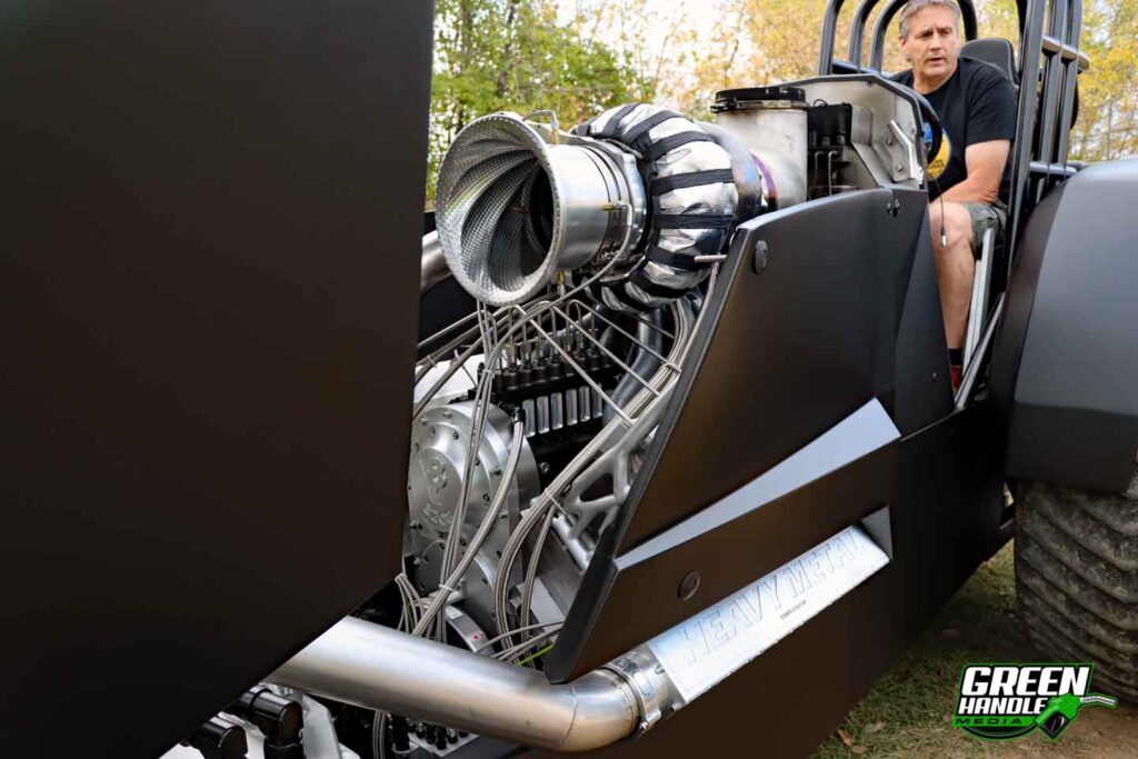 Pro Stock Diesel Tractor Pulling Cat 3208 V8 Single Turbo Ppump Wimer Injection