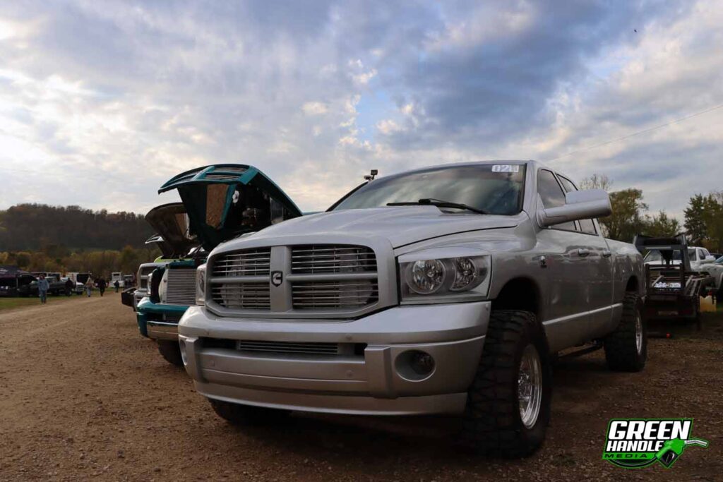 Silver Dodge Ram 2500 Heavy Duty Diesel Truck 4x4 Cummins