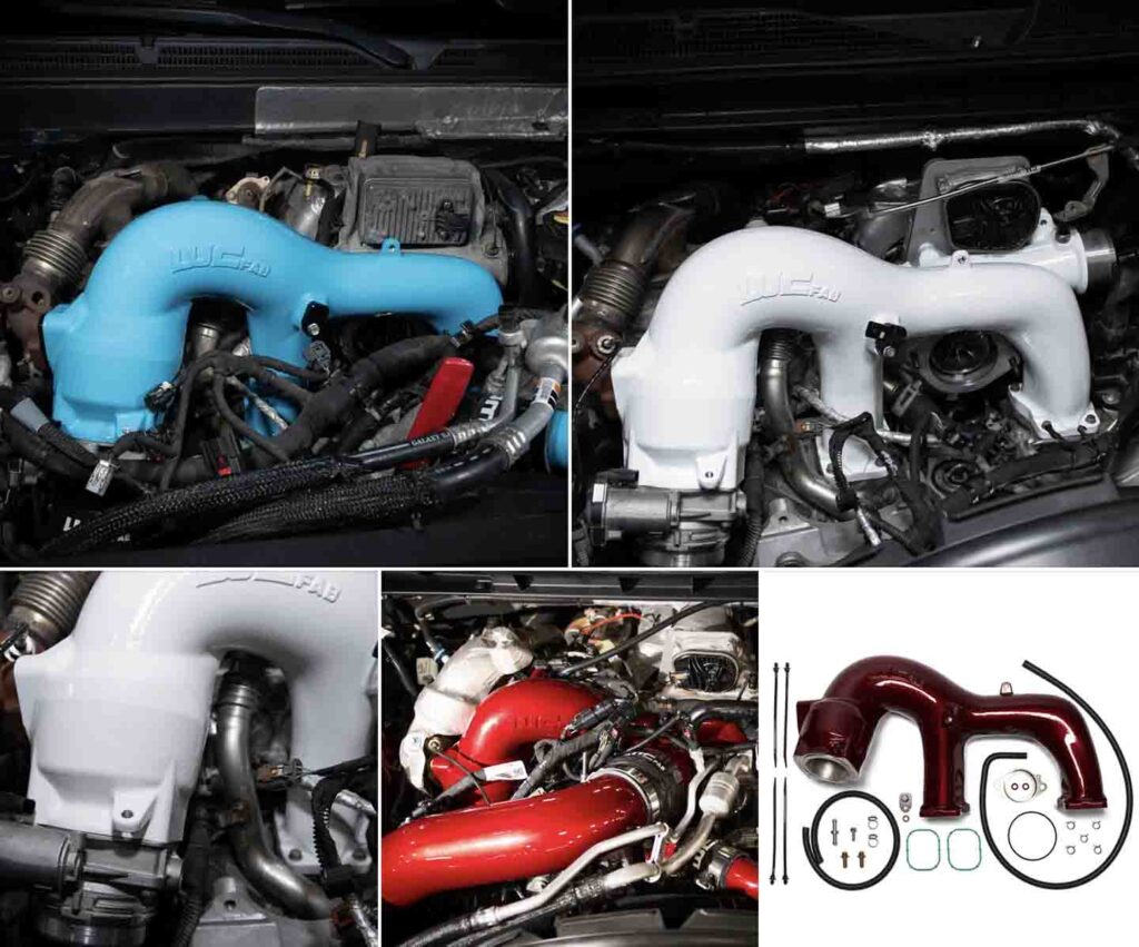Wcfab L5p Duramax High Flow Y Bridge Kit 6.6L Diesel Engine Air Intake Performance Parts